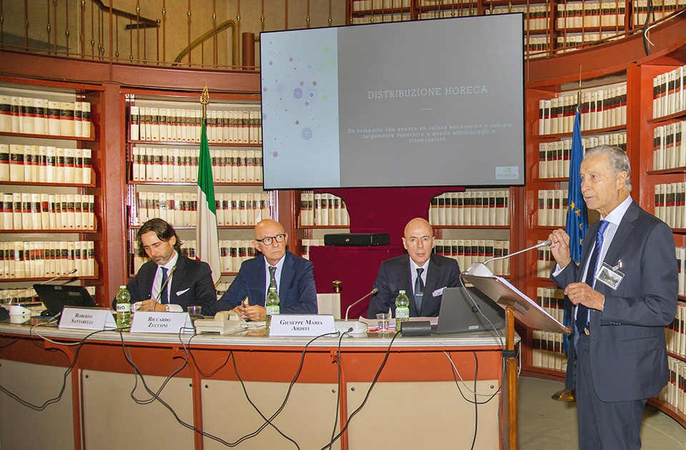 Da sinistra, Roberto Santarelli, Riccardo Zucconi, Giuseppe Arditi ed Edoardo Solei