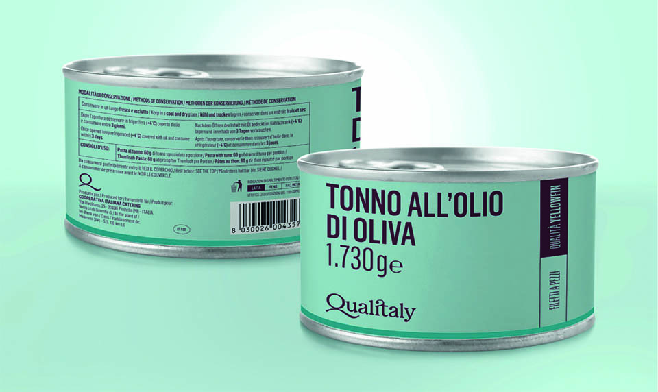 packaging lattina tonno all'olio di oliva